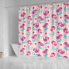 Mermaid Pink Pattern Print Bathroom Shower Curtain-grizzshop