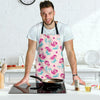 Mermaid Pink Pattern Print Men's Apron-grizzshop