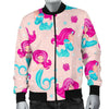 Mermaid Pink Pattern Print Men's Bomber Jacket-grizzshop