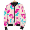 Mermaid Pink Pattern Print Men's Bomber Jacket-grizzshop