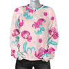 Mermaid Pink Pattern Print Women's Sweatshirt-grizzshop
