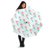 Mermaid Print Pattern Automatic Foldable Umbrella-grizzshop