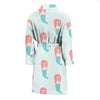 Mermaid Print Pattern Men Long Robe-grizzshop