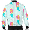 Mermaid Print Pattern Men's Bomber Jacket-grizzshop