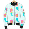 Mermaid Print Pattern Men's Bomber Jacket-grizzshop