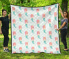 Mermaid Print Pattern Quilt-grizzshop