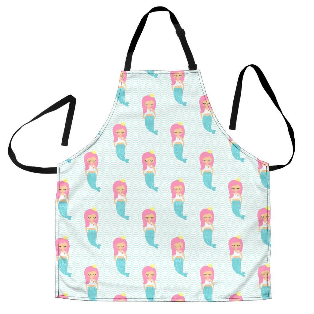 Mermaid Print Pattern Women's Apron-grizzshop