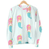 Mermaid Print Pattern Women's Sweatshirt-grizzshop