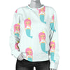 Mermaid Print Pattern Women's Sweatshirt-grizzshop