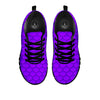 Mermaid Scales Purple Print Pattern Black Sneaker-grizzshop