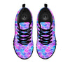 Mermaid Scales Sea Blue Print Pattern Black Sneaker-grizzshop