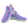 Mermaid Scales Sea Blue Print Pattern White Athletic Shoes-grizzshop