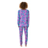 Mermaid Scales Sea Blue Print Pattern Women's Pajamas-grizzshop