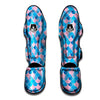 Mermaid Scales Teal Pink Print Pattern Muay Thai Shin Guards-grizzshop