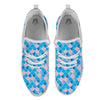 Mermaid Scales Teal Pink Print Pattern White Athletic Shoes-grizzshop