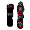 Merry Christmas Zigzag Print Pattern Muay Thai Shin Guards-grizzshop