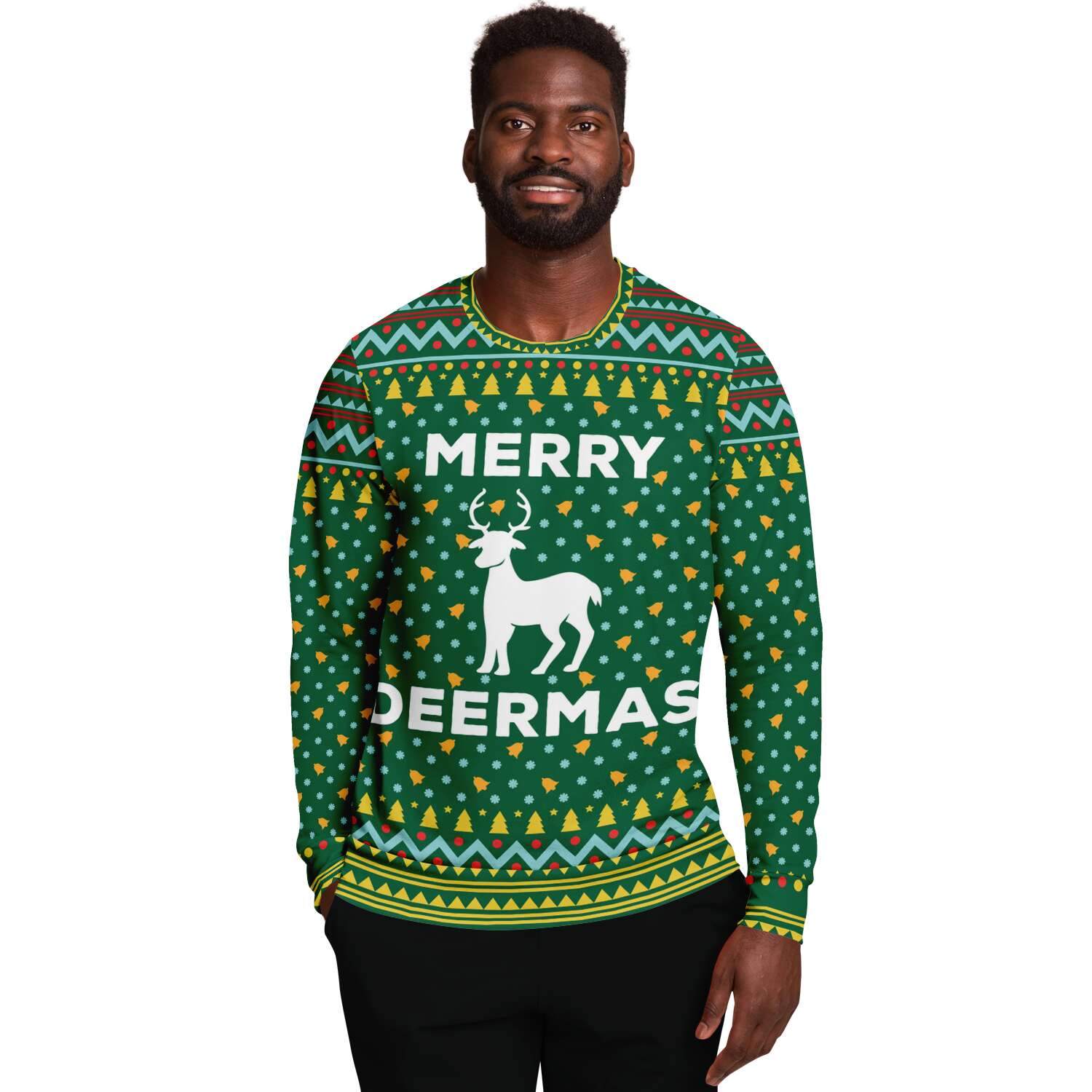 Merry Deermas Ugly Christmas Sweater-grizzshop