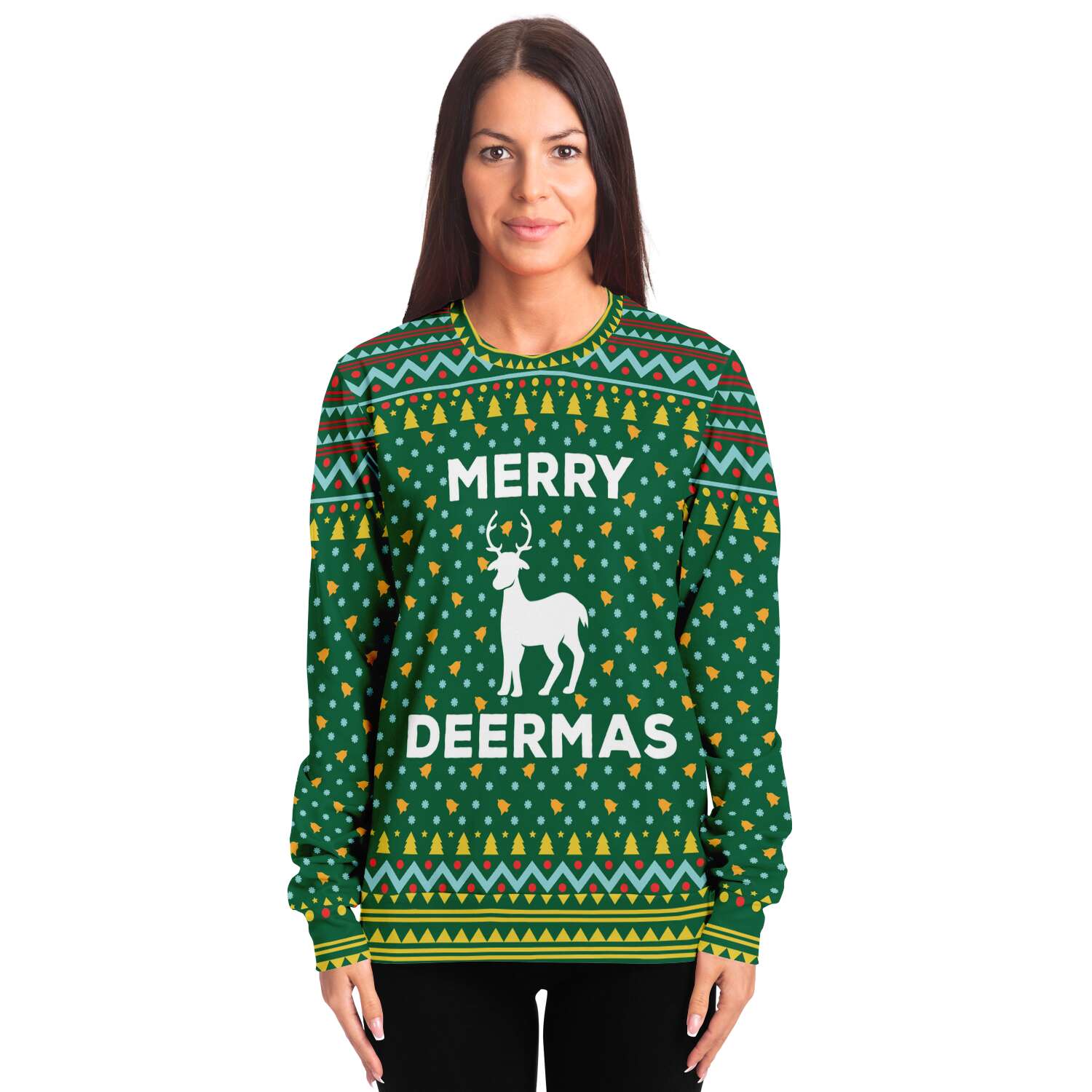 Merry Deermas Ugly Christmas Sweater-grizzshop