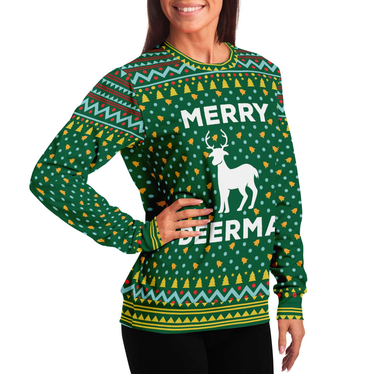 Merry Deermas Ugly Christmas Sweater-grizzshop