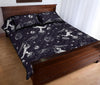 Metero Astronaut Print Pattern Bed Set Quilt-grizzshop