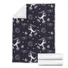 Metero Astronaut Print Pattern Blanket-grizzshop