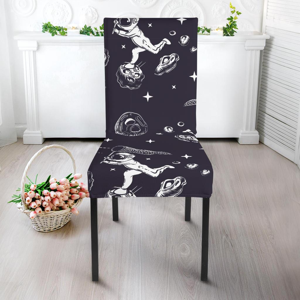 Metero Astronaut Print Pattern Chair Cover-grizzshop