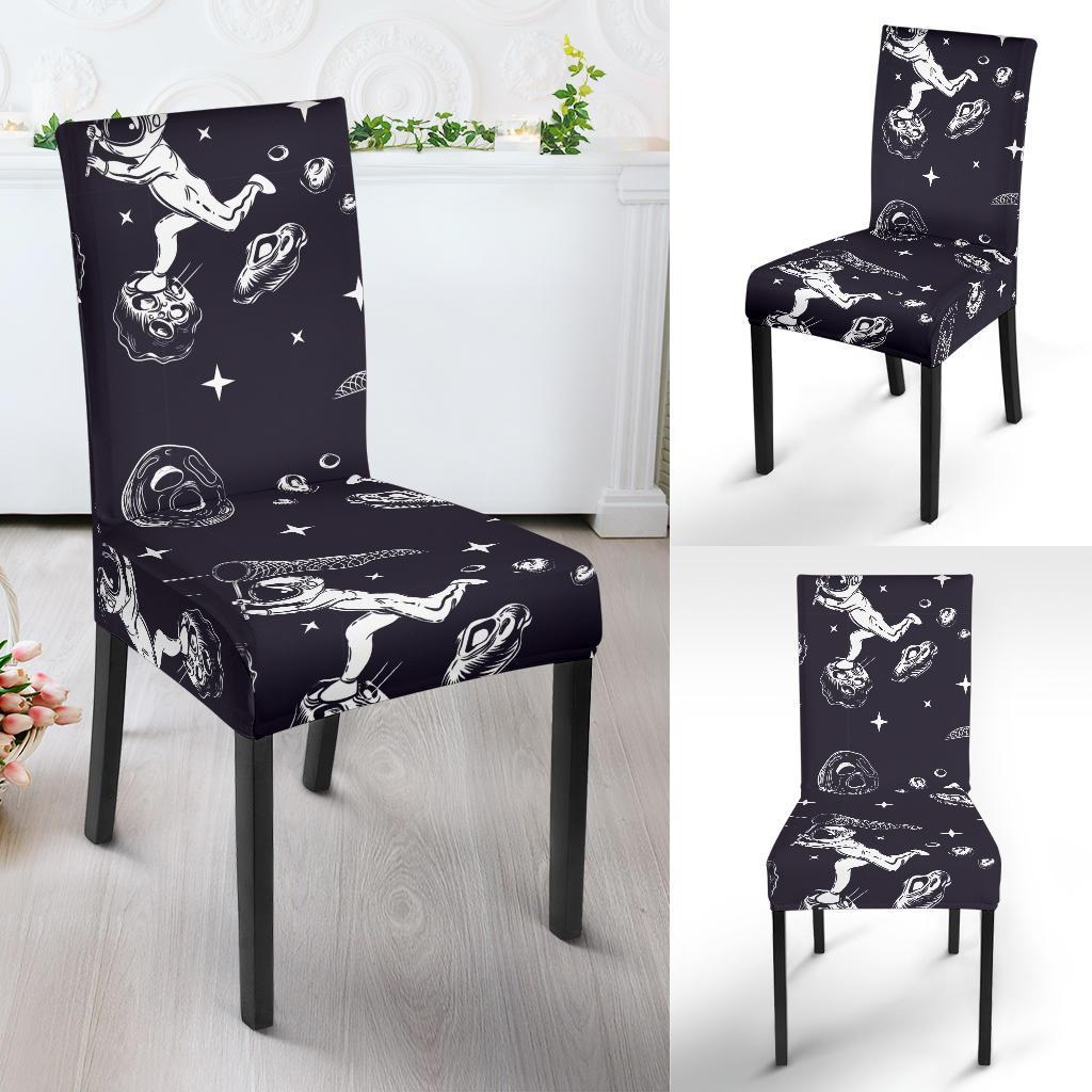 Metero Astronaut Print Pattern Chair Cover-grizzshop