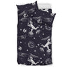 Metero Astronaut Print Pattern Duvet Cover Bedding Set-grizzshop