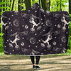 Metero Astronaut Print Pattern Hooded Blanket-grizzshop
