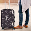 Metero Astronaut Print Pattern Luggage Cover Protector-grizzshop