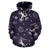 Metero Astronaut Print Pattern Men Women Pullover Hoodie-grizzshop