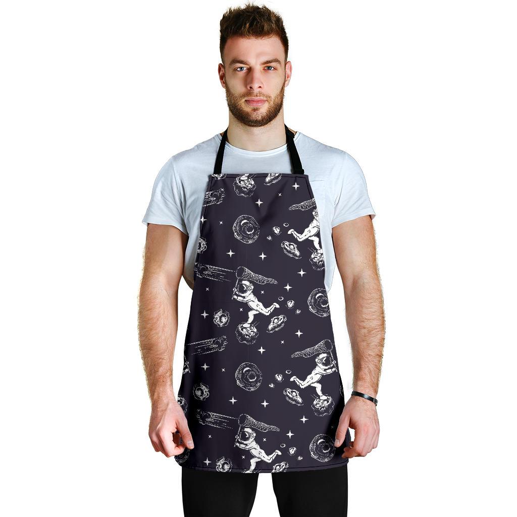 Metero Astronaut Print Pattern Men's Apron-grizzshop