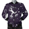 Metero Astronaut Print Pattern Men's Bomber Jacket-grizzshop