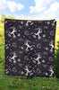 Metero Astronaut Print Pattern Quilt-grizzshop