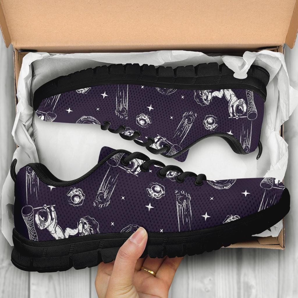 Metero Astronaut Print Pattern Sneaker Shoes For Men Women-grizzshop