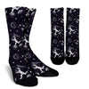 Metero Astronaut Print Pattern Unisex Crew Socks-grizzshop