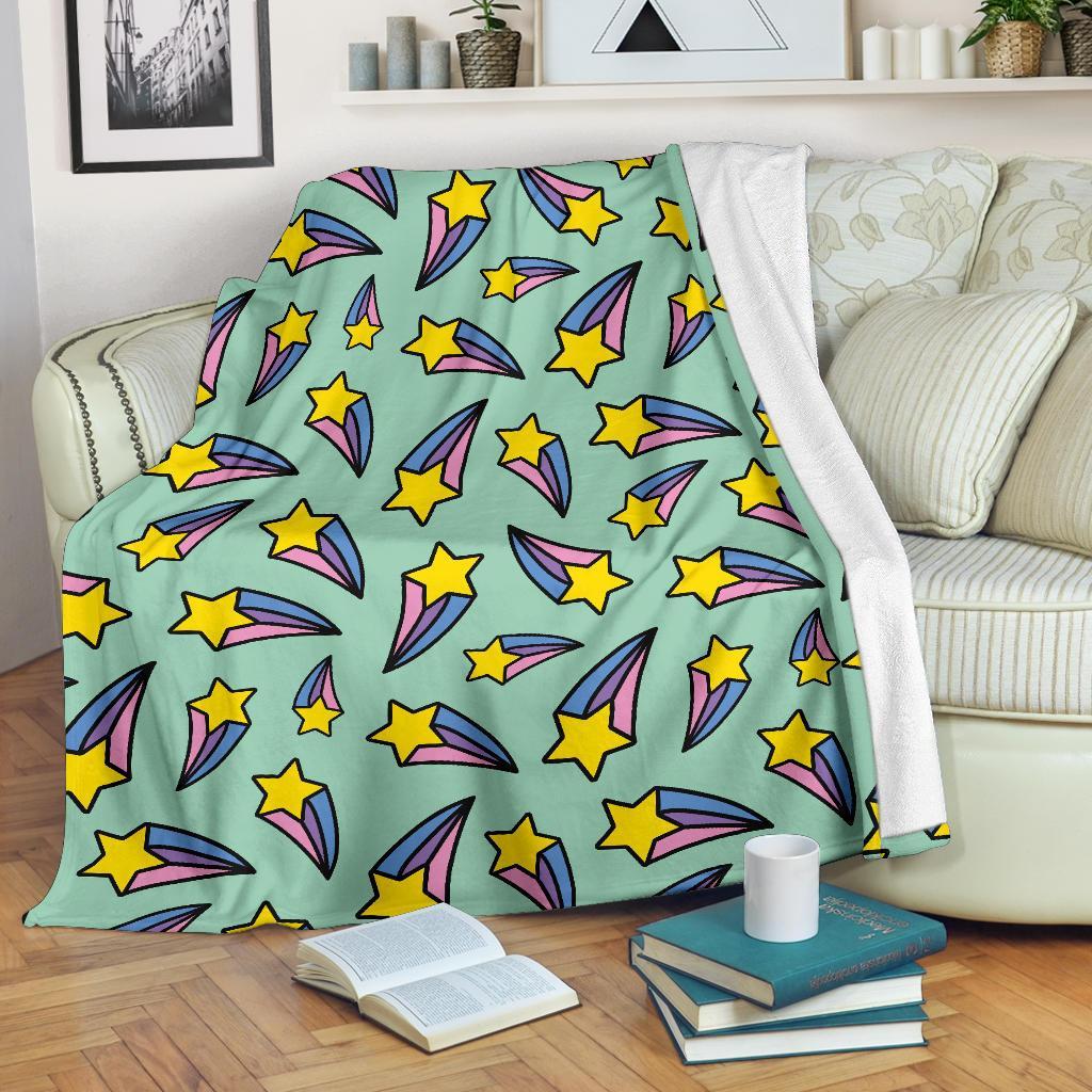 Metero Star Pattern Print Blanket-grizzshop