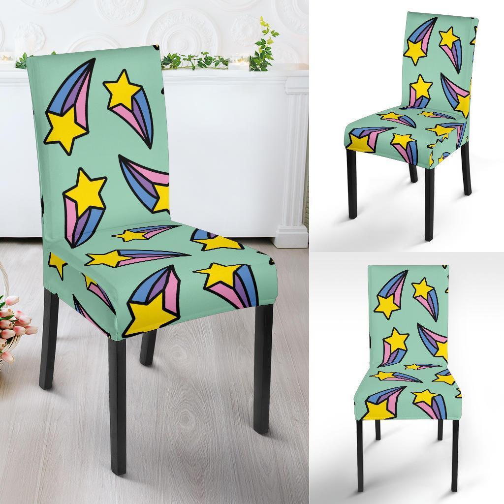 Metero Star Pattern Print Chair Cover-grizzshop