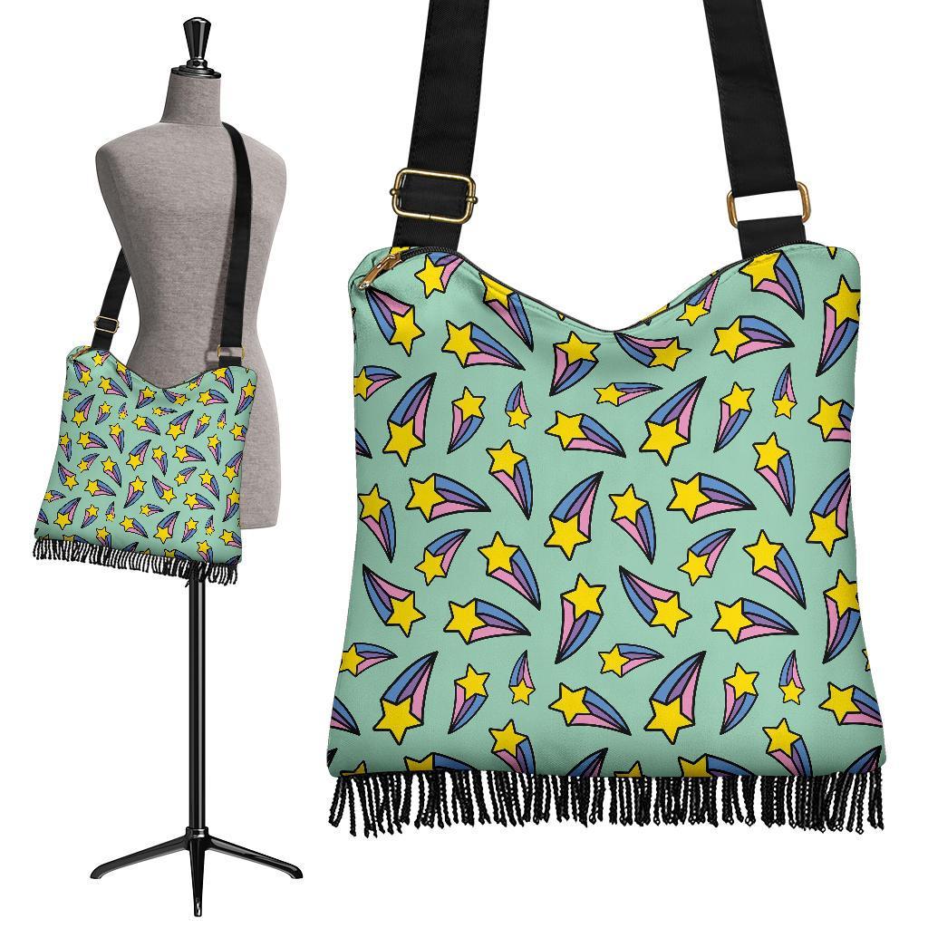 Metero Star Pattern Print Crossbody bags-grizzshop