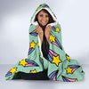 Metero Star Pattern Print Hooded Blanket-grizzshop