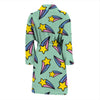 Metero Star Pattern Print Men Long Robe-grizzshop