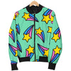 Metero Star Pattern Print Men's Bomber Jacket-grizzshop