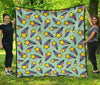 Metero Star Pattern Print Quilt-grizzshop