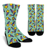 Metero Star Pattern Print Unisex Crew Socks-grizzshop