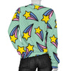 Metero Star Pattern Print Women's Sweatshirt-grizzshop