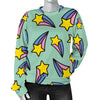 Metero Star Pattern Print Women's Sweatshirt-grizzshop