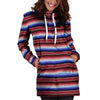 Mexican Baja Print Hoodie Dress-grizzshop