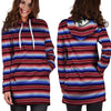 Mexican Baja Print Hoodie Dress-grizzshop