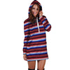 Mexican Baja Print Hoodie Dress-grizzshop