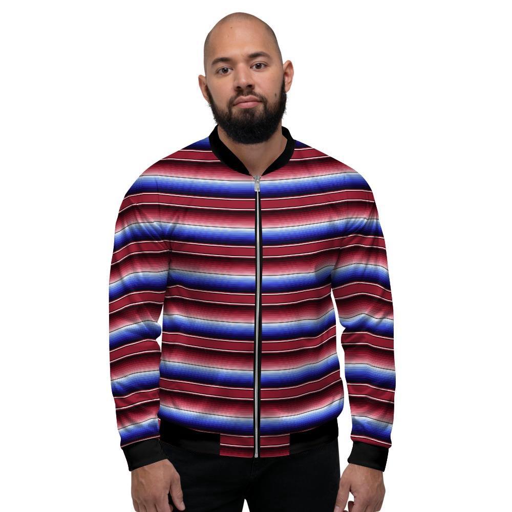 Mexican Baja Print Men's Bomber Jacket-grizzshop